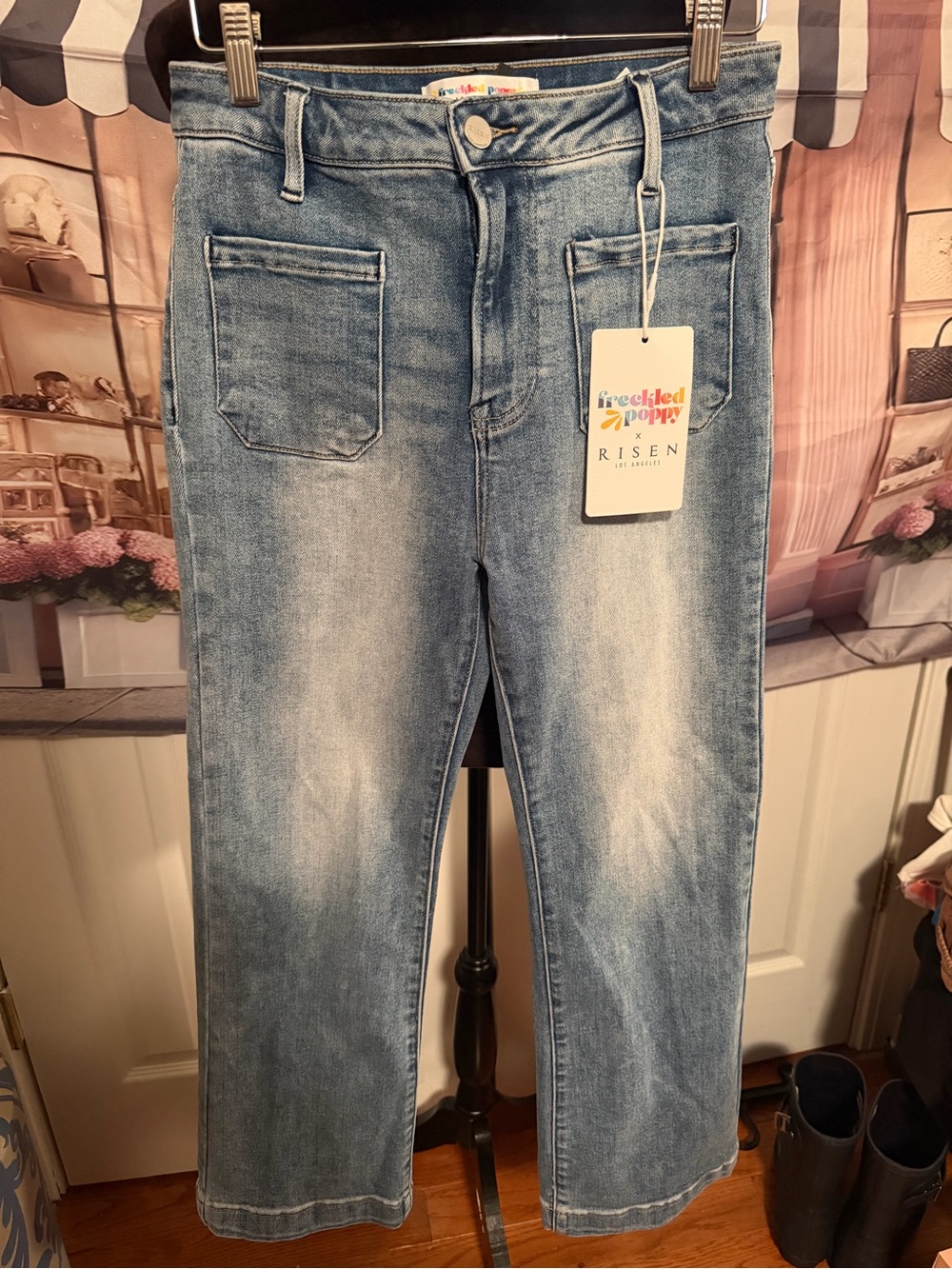 Breekled Poppy x Risen Relaxed Women's Jeans in Light Blue